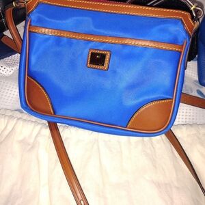 Blue and Brown Women's Crossbody Bag